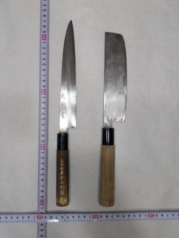 Keukenmes - Staal, Hout - Japan - Traditionele Japanse