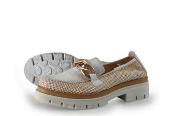 Hispanitas Loafers in maat 38 Wit, Verzenden, Zo goed als nieuw, Wit, Overige typen