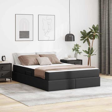 vidaXL Opslag bed met matras met matras met opslag 2 pcs, Verzenden, Nieuw