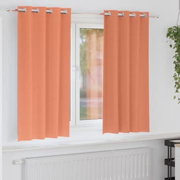 vidaXL Blackout Gordijnen met Ringen 2 st Terracotta 175 x, Verzenden, Nieuw