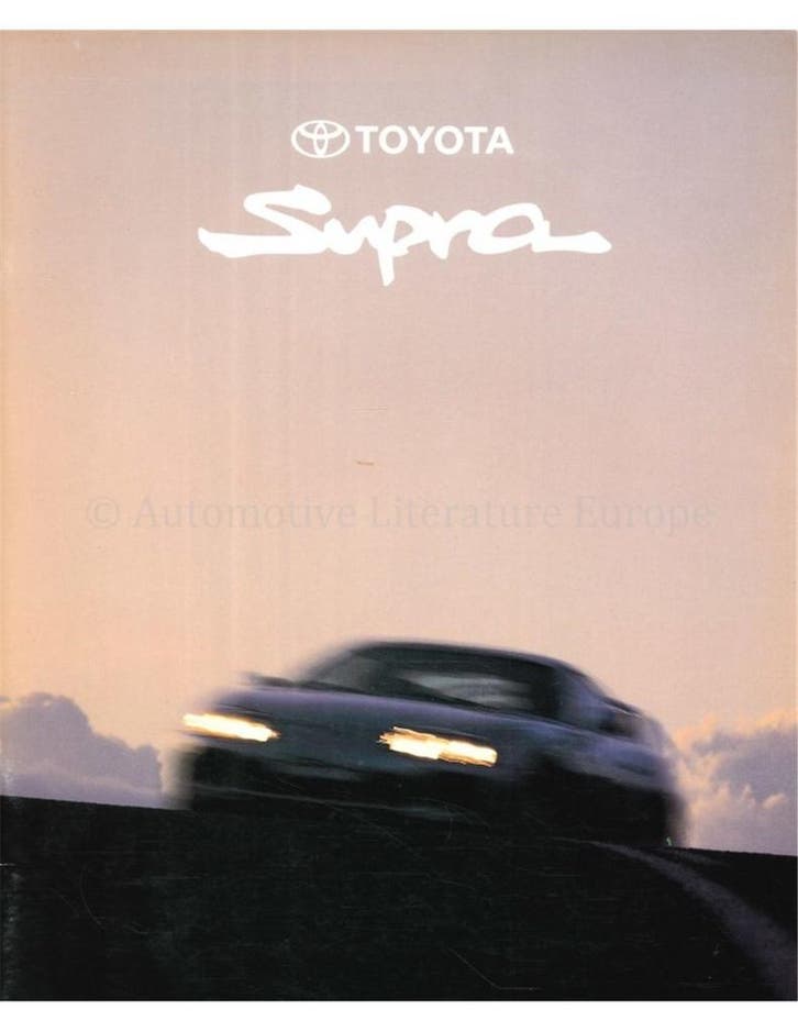 1994 TOYOTA SUPRA BROCHURE NEDERLANDS, Livres, Autos | Brochures & Magazines