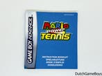 Gameboy Advance / GBA - Mario - Power Tennis - NFHUG - Manua, Verzenden