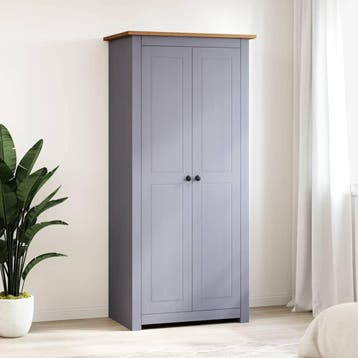 vidaXL Kledingkast Panama Range 80x50x171,5cm massief, Verzenden