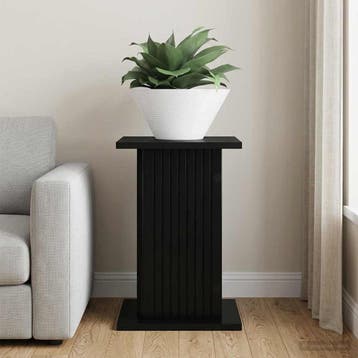 vidaXL Plantenstand Zwart 30,5 x 30 x 43 cm Bewerkt hout, Tuin en Terras, Verzenden, Nieuw