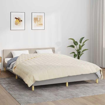 vidaXL Verzwaringsdeken 200x200 cm 9 kg stof, Verzenden, Nieuw