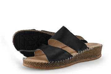 Jenny Slippers in maat 41 Zwart, Slippers, Verzenden, Zwart, Zo goed als nieuw