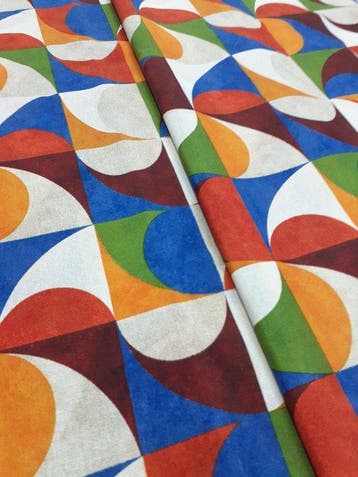 Meubelstof - 5 m - 1.4 m - Meervoudig geometrisch abstract