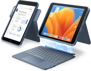 HOU iPad Case + Backlight | Retour deal | Sla je slag!, 10 inch, Verzenden, IPad 9th Gen, 8th Gen, 7th Gen, Nieuw