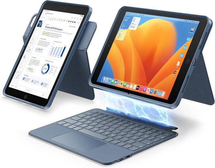 HOU iPad Case + Backlight | Retour deal | Sla je slag!, Computers en Software, Tablet-hoezen, 10 inch, Nieuw, Bescherming voor- en achterkant