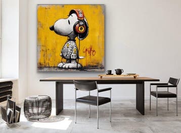 ERIC BRUMETTE - SNOOPY TATOO 5 - Toile L - LIMITED EDITION