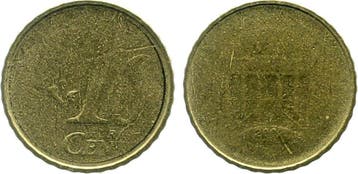 Duitsland Fehlpraegung 10 Cent 2002 beide Seiten kaum gep..., Verzenden