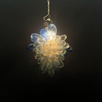 Lampe à suspendre - Gouttes de verre soufflé - Lampe