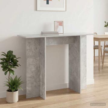vidaXL Wandtafel Betongrijs 100 x 30 x 75 cm Bewerkt hout, Verzenden