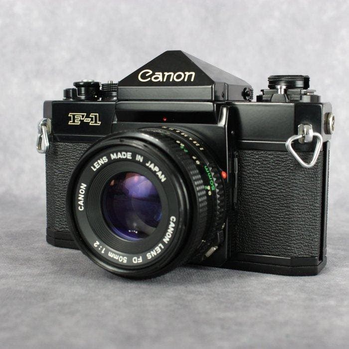 Canon Old F1+ FD 50mm 1:2 Analoge camera, Audio, Tv en Foto, Fotocamera's Analoog