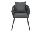 Veiling - Touwstoelen - Set van 2 - Donkergrijs, Tuin en Terras, Tuinstoelen, Gebruikt