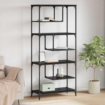 vidaXL Boekenkast 6-laags 81 x 36 x 176 cm Bewerkt hout, Verzenden, Nieuw