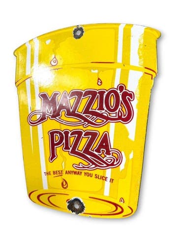 Mazzios Pizza - Emaille plaat - Emaille