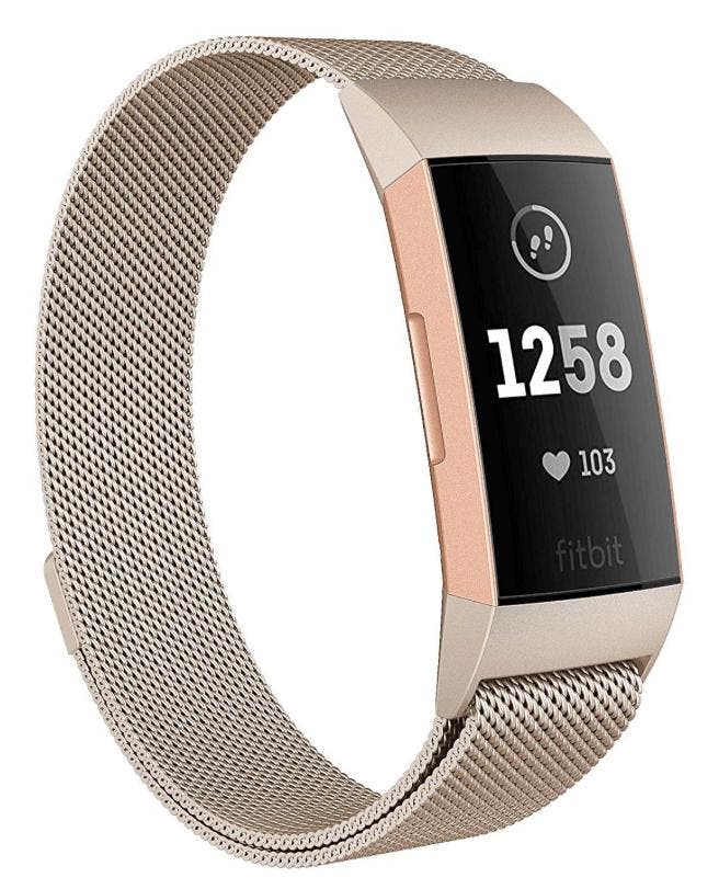 DrPhone Fitbit Charge 3 / Charge 3 SE Magnetische Milanese, Handtassen en Accessoires, Smartwatches, Nieuw, Verzenden