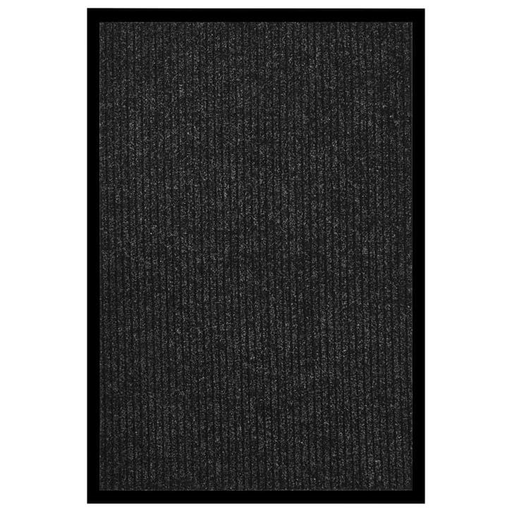 vidaXL Deurmat 80x120 cm gestreept antraciet, Tuin en Terras, Deurmatten, Nieuw, Verzenden
