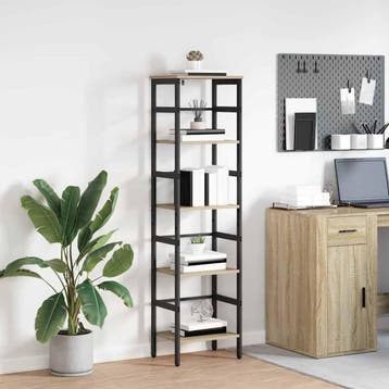 vidaXL Boekenplank 4-laags 40 x 29.5 x 115 cm Bewerkt hout, Verzenden, Nieuw