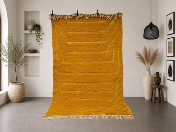 Berber, Tapis Beni Ouarain en laine - Pièce artisanale