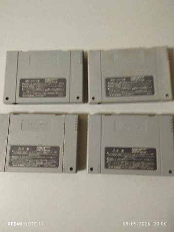 Nintendo - Super Famicom (Japanese SNES) - Lote 4 cartuchos, Nieuw