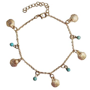 Fako Bijoux - Enkelbandje - Enkelsieraad - Schelpjes, Bijoux, Sacs & Beauté, Verzenden