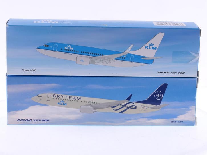 Schaal 1:200 PPC Holland set van 2 KLM vliegtuigen 701173..., Hobby & Loisirs créatifs, Modélisme | Avions & Hélicoptères, Enlèvement ou Envoi