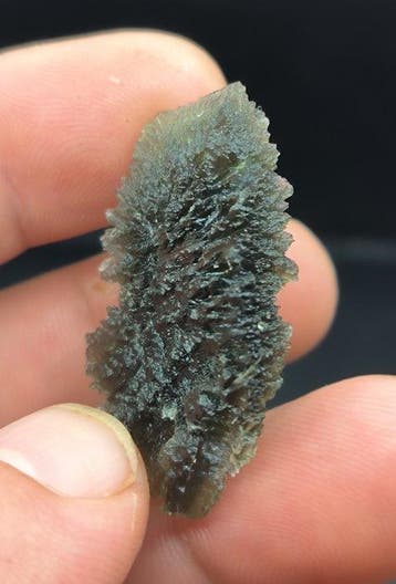Moldaviet uit Kvítkovice, Zuid-Bohemen - Hoogte: 40 mm -, Verzamelen, Mineralen en Fossielen