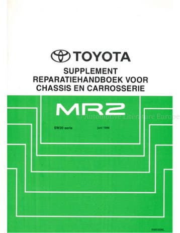1996 TOYOTA MR2 CHASSIS & CAROSSERIE (SUPPLEMENT)