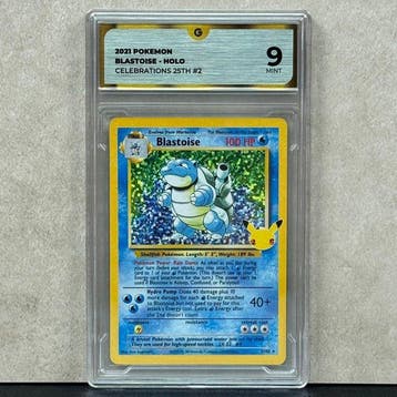 Pokémon Graded card - BLASTOISE HOLO 2 - Pokémon - GG 9, Nieuw