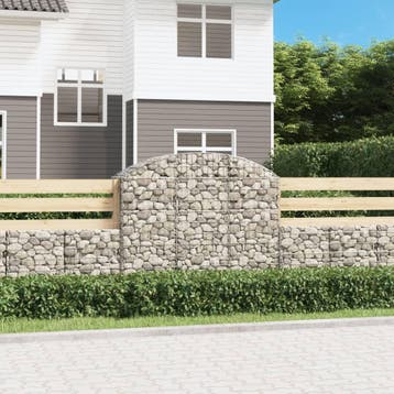vidaXL Schanskorf gewelfd 150x50x120/140 cm gegalvaniseerd, Verzenden