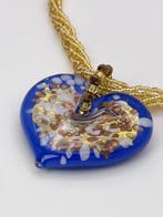 24 karaat - Murano-glas, Geel goud - Ketting met hanger -