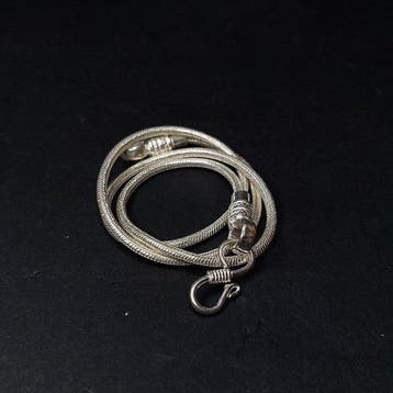 collier à chaîne serpent - Argent - Inde - deuxième moitié