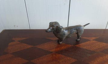 P. Chenet - Figure - Teckel - Bronze