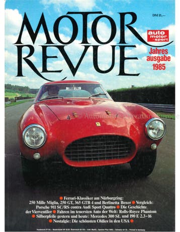 1985 MOTOR REVUE JAARBOEK DUITS, Ophalen of Verzenden