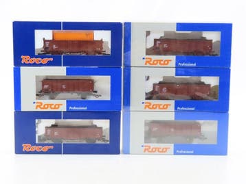 Roco H0 - 66291/66404/66411/45973 - Modeltrein goederenwagon, Nieuw