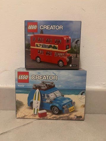 Lego Set - Creator - Lego 40220 London bus 40252 Volkswagen, Nieuw