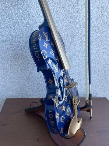 J.Reinhardt - Custom Louis Vuitton Violin - Royal Blue &