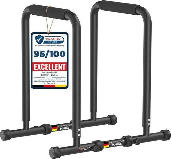 2dekans | DH FitLife Dip Bars | Dip Station | Verstelbaar |, Sports & Fitness, Équipement de fitness, Enlèvement ou Envoi