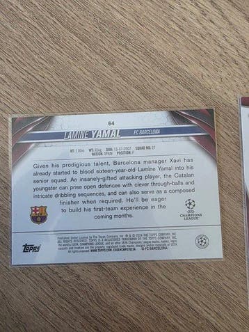 2023/24, 2020/21 Topps UEFA Champions League, Chrome, Euro, Nieuw