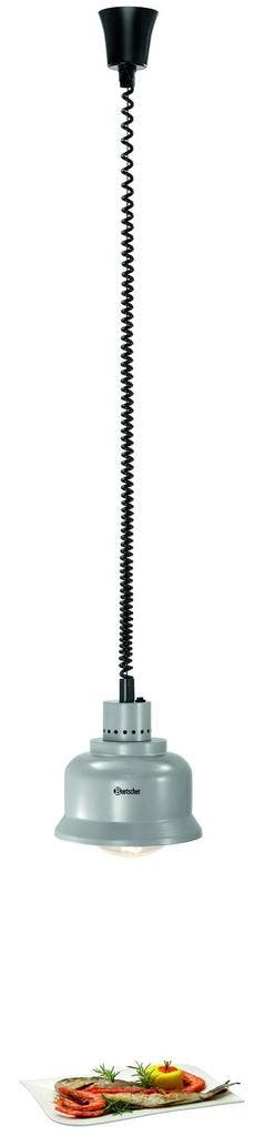 Warmhoudlamp | Zilver/Mat | 1 Infraroodlamp Incandescent |, Verzenden, Nieuw in verpakking