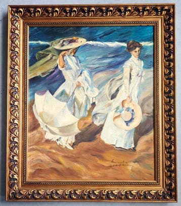 À la manière de Joaquín Sorolla (1863–1923) - Promenade au