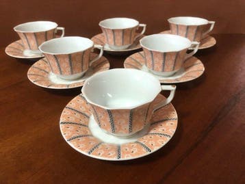 Royal Copenhagen - Koffieservies (6) - Fairy Tale Red -