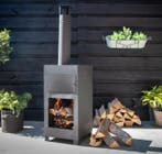 Kachel - Steen, Black Steel - Pizza oven -terras kachel