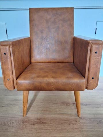 Fauteuil - look cuir - Chaise design