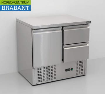 Établi réfrigéré HCB en acier inoxydable, 1 porte et 2, Verzenden