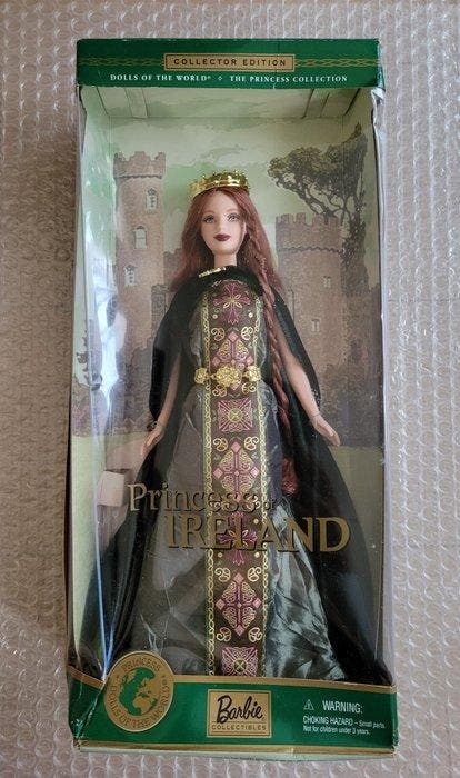 Mattel - Barbiepop 2001 Princess of Ireland Barbie &1996, Antiek en Kunst, Antiek | Speelgoed