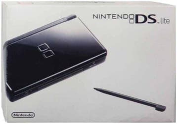 Nintendo DS Lite Zwart in Doos (Nette Staat), Ophalen of Verzenden, Zo goed als nieuw