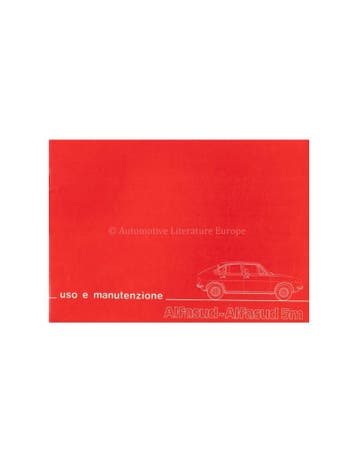 1976 ALFA ROMEO ALFASUD 5M INSTRUCTIEBOEKJE ITALIAANS, Ophalen of Verzenden